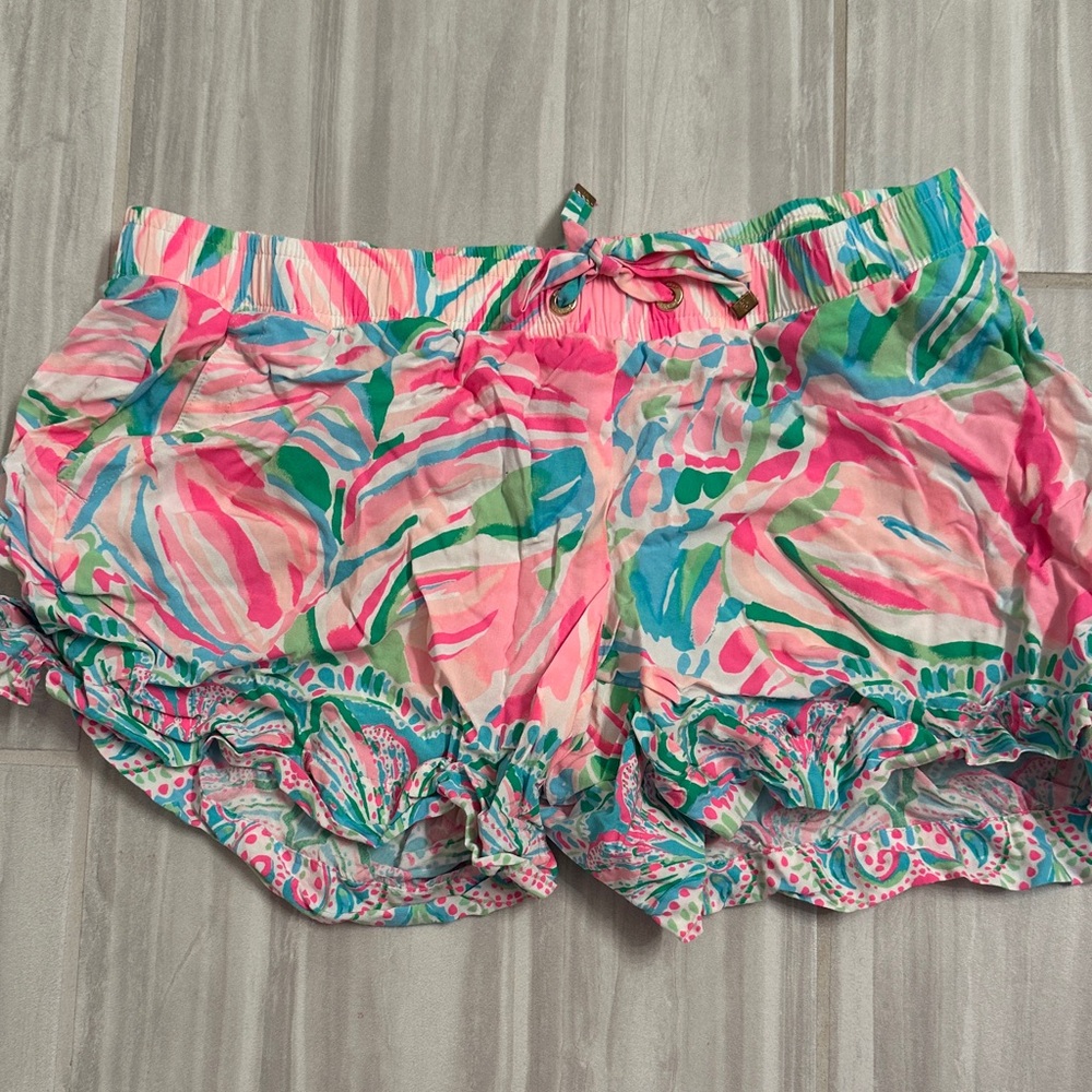 Lilly Pulitzer Colorful Ruffled Shorts